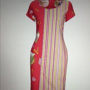 Multicolor pattern dress